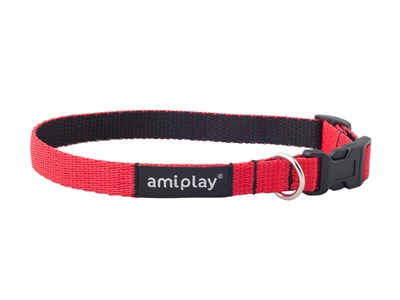 Ошейник регулируемый Twist M 25-40/1,5cm Красный - фото 89431