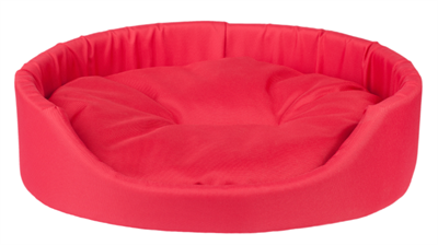 Лежак овальной формы Basic S 46x38x13cm Красный - фото 89605