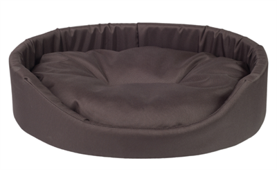 Лежак овальной формы Basic XXL 86*76*17.5cm Коричневый - фото 89621