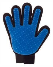 Перчатка для груминга дом.животных "Чистый котик" синий 23х17см текстиль, резина, LD 18001 - фото 90054