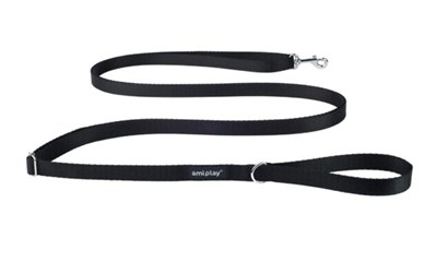 Поводок регулируемый Easy Fix Basic L 160-300x2cm Черный - фото 90240