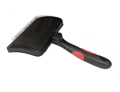 Щетка-пуходерка для домашних животных, самоочищ-ся,16*8,5см,(GR1010-S) - фото 91227