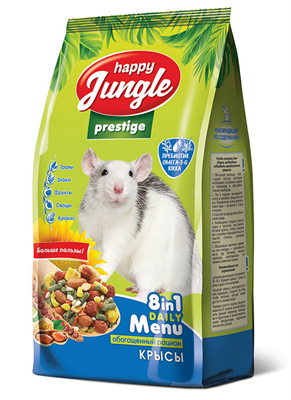 Корм HAPPY JUNGLE Prestige Корм для крыс 500г (J402) - фото 91802