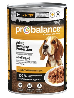 Корм ProBalance Adult Immuno Protection консервированный для собак, 415гр (3242) - фото 92501