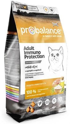 Корм ProBalance Immuno Protection сухой для кошек курица/индейка, 10кг (0302) - фото 93006