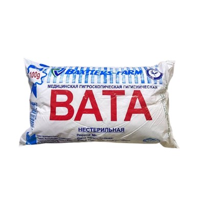 Вата н/с 100г Узб - фото 93546