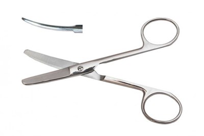 Ножницы тупоконечн. вертик. изогн. 170мм - фото 94115