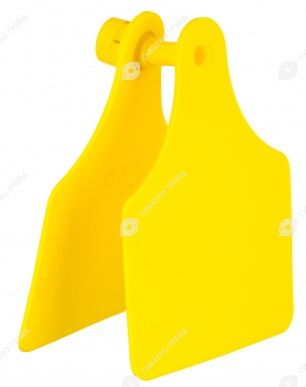 Бирка BOVIPLUS HEMBRA без номера. Желтый - фото 94248