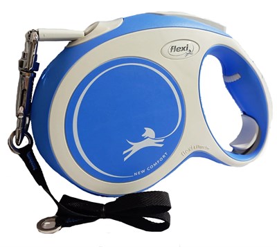 Рулетка Флекси Нью Комфорт L ременная 5м голубая (3714) - фото 94266