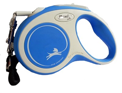 Рулетка Флекси Нью Комфорт L ременная 8м голубая (3813) - фото 94268