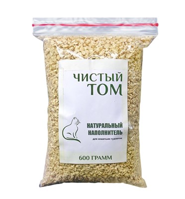 Наполнитель Чистый Том Натуральный (без отдушки) 600г - фото 94340