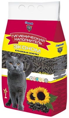 Наполнитель Барсик ЭКОНОМ Кубанская семечка 4,54 л - фото 94372