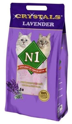 Наполнитель Барсик №1"LAVENDER" силикагелевый 5л - фото 94390