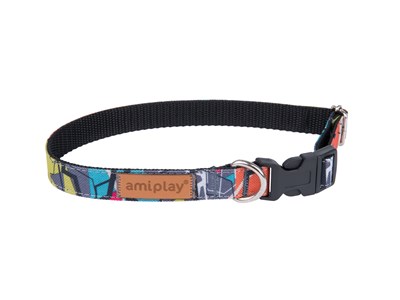 Ошейник регулируемый Adventure S 20-35/1cm Абстракция - фото 94431