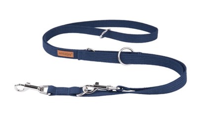 Поводок 6в1 Cotton XL 100-200/3cm Синий - фото 94497