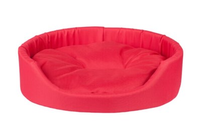 Лежак овальной формы Basic XL 72*63*16cm Красный - фото 94516