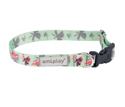 Ошейник регулируемый BeHappy S 20-35/1,5cm Фламинго - фото 94548