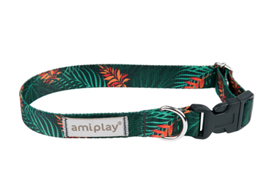 Ошейник регулируемый BeHappy L 35-50/2,5cm Джунгли - фото 94553