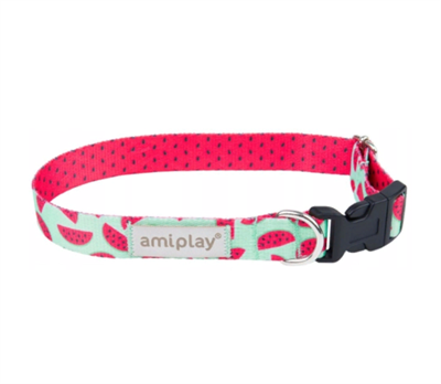 Ошейник регулируемый BeHappy ХL 45-70/2,5cm Арбуз - фото 94555