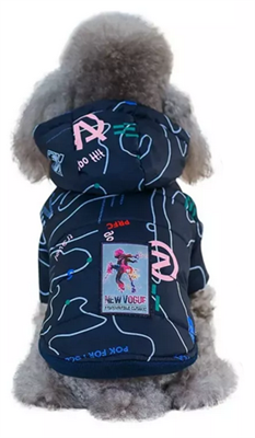 ОДЕЖДА Зимнее пальто для собак "Новая мода" на кнопках, 20см, синее, С, ТМ УЮТ (НМ220021С) - фото 94581
