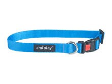 Ошейник регулируемый с блокировкой Basic L 35-50/2cm Голубой - фото 94619