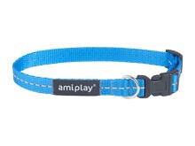 Ошейник регулируемый Reflective M 25-40/1,5cm Голубой - фото 94623