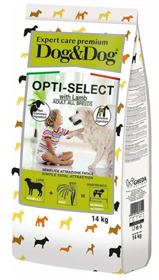 Корм Dog&Dog Expert Opti-Select д/соб.ягн.рис 14кг (7941) - фото 94655