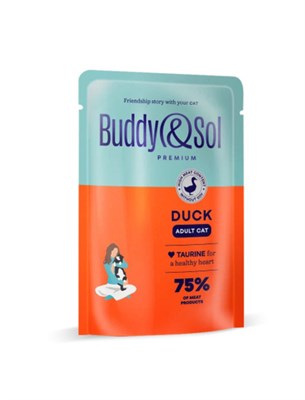 Корм B&S PREMIUM ADULT Влажный корм д/кошек (утка в соусе), 85г (0741) - фото 94668