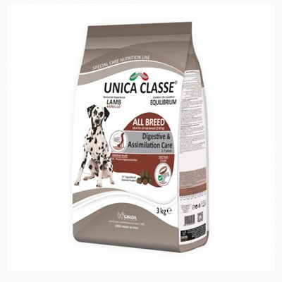 Корм Unica Classe д/взр.соб.всех пород уход за пищевар.ягненок 3кг (9600) - фото 94684