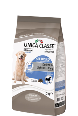 Корм Unica Classe д/собак всех пород защита и легкость с лососем 10кг (0378) - фото 94687