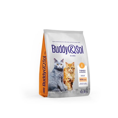 Корм B&S CARE ADULT Сухой корм д/кошек (индейка/утка) 0,4кг (4141) - фото 94697