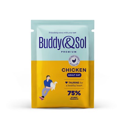 Корм B&S PREMIUM ADULT Влажный корм д/кошек (курица в соусе) 85г (0758) - фото 94711