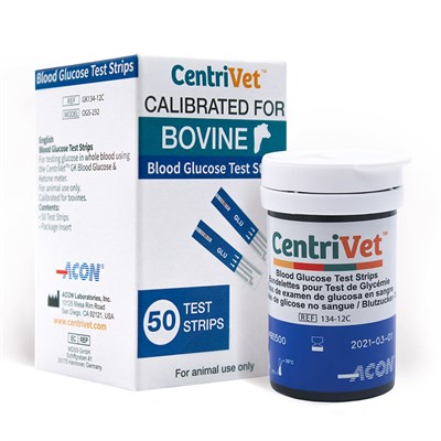Тест-полоски на ГЛЮКОЗУ CentriVet CE 50шт/упак для КРС(Уценка срок) - фото 94989