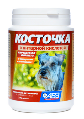 Косточка ЯНТАРНАЯ КИСЛОТА добавка минерально-витаминная (КЯК) №100 (Скидка) - фото 95009