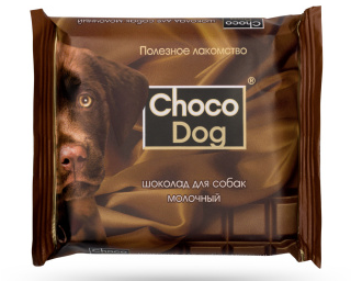 Лакомство CHOCO DOG шоколад молочный для собак, 85г (Уценка срок ) - фото 95016