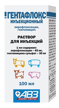 Гентафлокс инъекционный 100мл - фото 95356