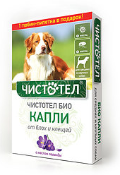 Капли Чистотел БИО с лавандой для средних и крупных собак - фото 95411