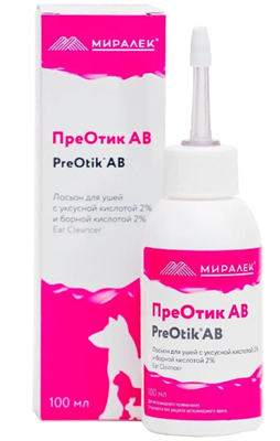 Лосьон для ушей ПреОтик AB, 100 мл (25 фл/кор) - фото 95507