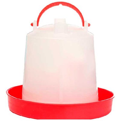 Поилка для птиц бело-красная (1,5л) (PD-007) - фото 95676