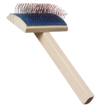 Пуходёрка деревянная полукруглая большая с каплей(55*85) 07246 "ЗООНИК" - фото 95750