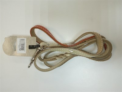 Поводок "BUDDY" 12мм 1сл с переплетением (222/5) коричневый 170см - фото 95794