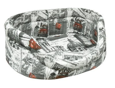 Лежанка Балу, medium (700*500*110) велюр бежевый 22266-01 «ЗООНИК» - фото 95802