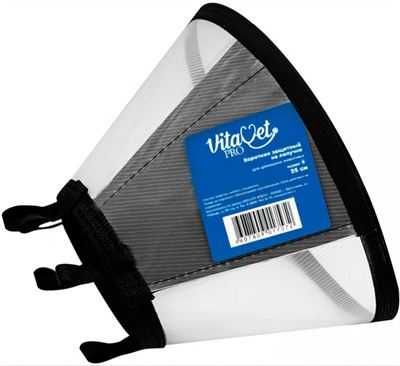 Воротник защитный VITAVET PRO на липучке №6 25,0см (7572) - фото 95817