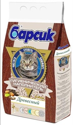 Наполнитель Барсик Древесный 4,54 л - фото 96030