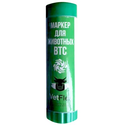Туб-маркер для маркировки животных ВТС VetFlex, вес 100 г, зеленый, арт. 56100 - фото 96086