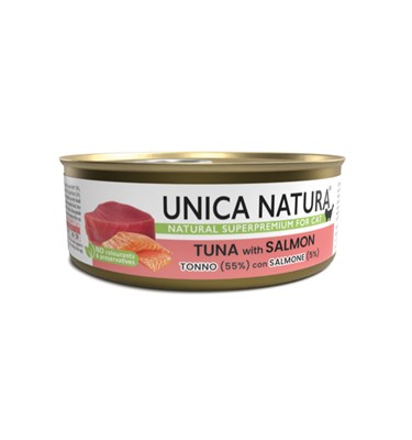 Корм Unica Natura д/кошек тунец с лососем 70г (8702) - фото 96148