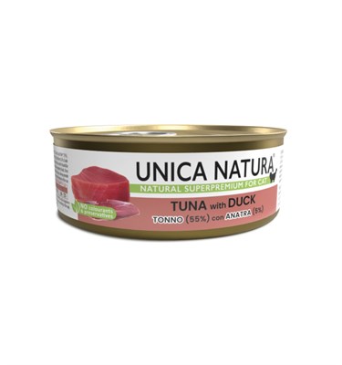 Корм Unica Natura д/кошек тунец с уткой 70г (8740) - фото 96149
