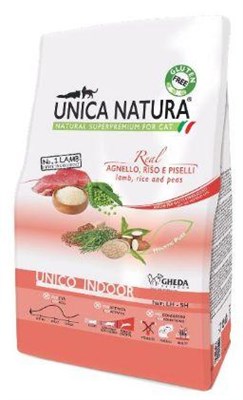 Корм Unica Natura Indoor д/кош. ягн.,рис,горох 1,5кг (5280) - фото 96155