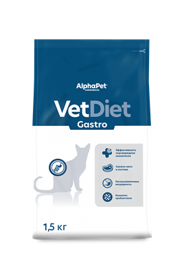 Корм AlphaPet Vet Diet сухой полнор.диет.д/взр.кош.и кот.при остр.расст.пищев.и при истощ1,5кг(5018) - фото 96367