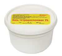 Мазь тетрациклиновая 3% 200гр Мазь тетрациклиновая 3% 200гр